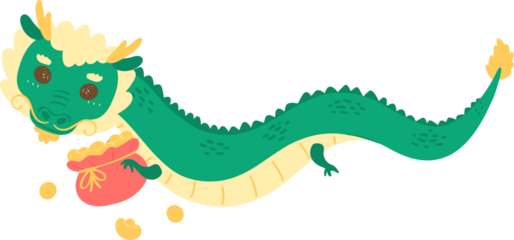 Cute chinese new year dragon