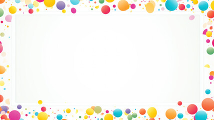 Colorful Confetti Frame for Writing