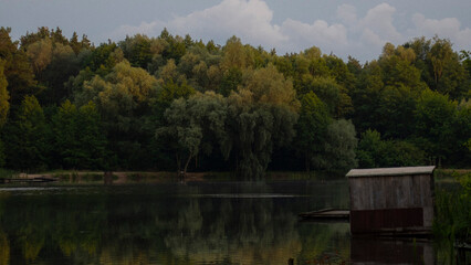 boat on the lake