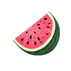 slice of watermelon. Generative AI