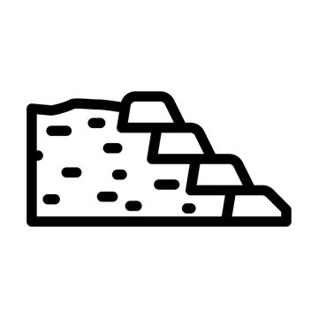 tailings management line icon vector. tailings management sign. isolated contour symbol black illustration
