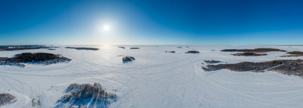 Islands of Raahe at wintertime, Finland