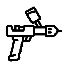 pig vaccination line icon vector. pig vaccination sign. isolated contour symbol black illustration