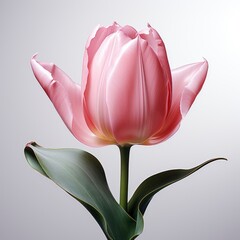 Beautiful Tulip Flower ,Hd, On White Background