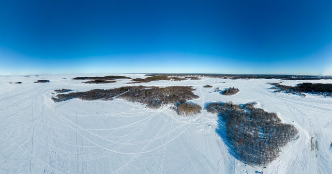 Islands of Raahe at wintertime, Finland