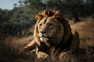 Portrait of a lion