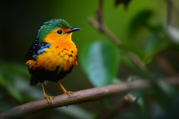 A charming small tropical bird. Generative AI