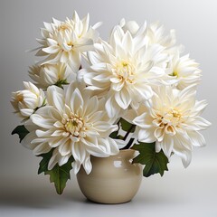 Chrysanthemum Flowers Isolated White Wall,Hd, On White Background