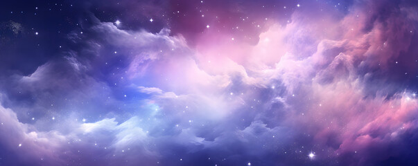 Naklejka premium Nebula cosmos wallpaper, paradise