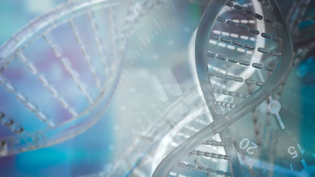 The DNA image for sci or education concept 3d rendering