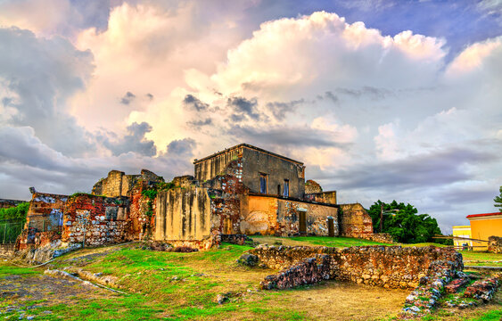 Ruins of Monastery of San Francisco in Santo Domingo, UNESCO world heritage in Dominican Republic