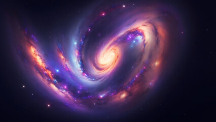 spiral galaxy in space for universe background