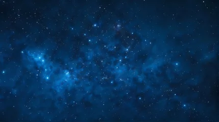 Foto auf Alu-Dibond Vollmond Celestial sky full of stars , science nebula milky way  infinity earth solar 