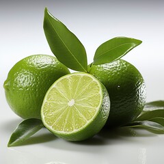 Lime ,Hd, On White Background