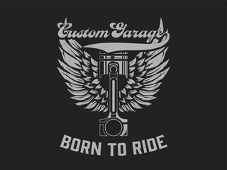 Motorcycle tshirt design, Motorcycle vintage graphics