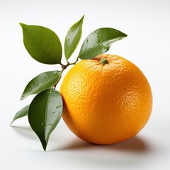 Ripe Orange ,Hd, On White Background