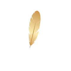 golden bird feathers