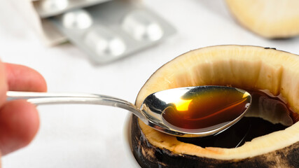 syrup from black radish juice with honey can be a substitute for pills at the first sign of a cold