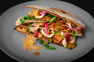 Quesadilla on a plate