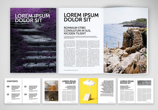 Magazine with a Simple and Clear Design