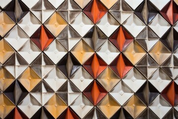 close-up of ceramic tiles in different stages of production