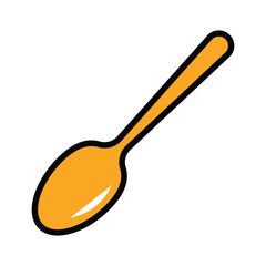 Spoon icon design, illustration design
