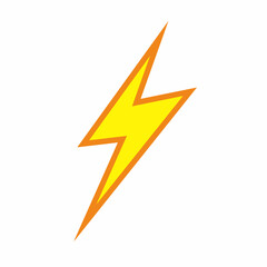 lightning icon on a white background