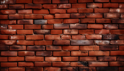 Seamless Red Brick Textured Background for Illustration or Design
