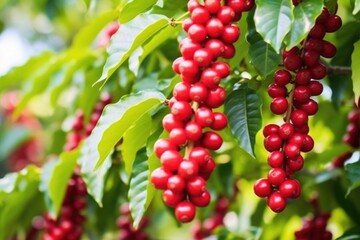 ripe coffee cherries ready for harvest