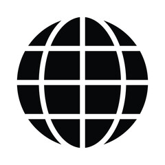 Globe icon design, illustration design