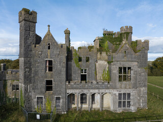 Castle Saunderson abandoned castle in Co Cavan, Ireland