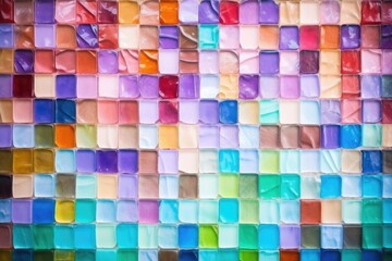 mosaic tiles arranged by color gradation