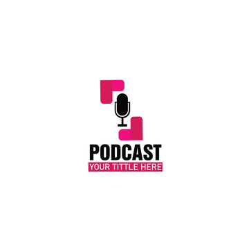 Vintage podcast,podcast logo,podcast cover,business logo,logo design, mic,microphone,music,studio,radio.