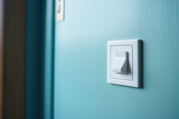 image of a light switch turned off in a daytime