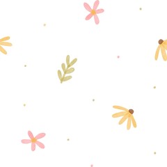 Cute Watercolor Floral seamless pattern