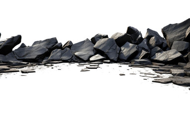Clear and Crisp Rock Image on White or PNG Transparent Background.