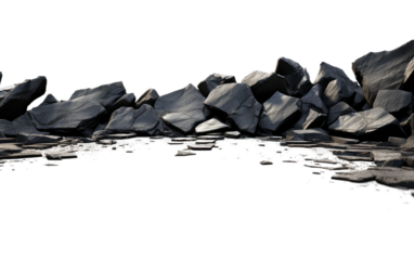 Clear and Crisp Rock Image on White or PNG Transparent Background.