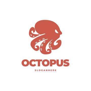 Octopus modern logo vector