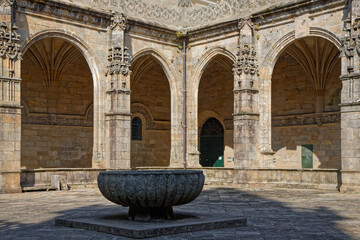 Cloister of Santiago de Compostela Basilica. This integral component of the World Heritage Site is reputed burial place of Saint James the Great, apostle of Jesus