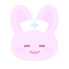 うさぎのナース　笑顔♪PNG