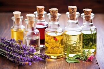 Obraz na płótnie Canvas process of extracting essential oils for fragrances