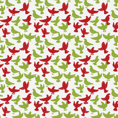 Seamless bird pattern background, bird illustration, bird seamless vector pattern