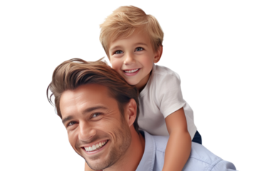 High-Quality Parent-Child Artwork on White or PNG Transparent Background.