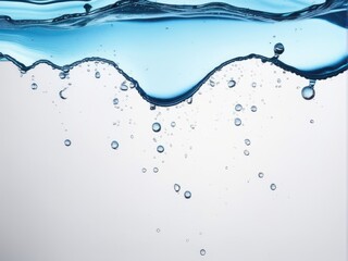 water splash frame on white background