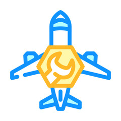 aircraft repair color icon vector. aircraft repair sign. isolated symbol illustration