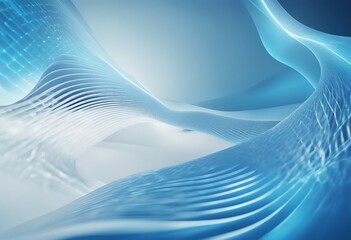 Digital technology blue rhythm wavy line abstract graphic poster web page PPT background