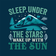 Trendy Camping-Hiking t-shirt for travellers