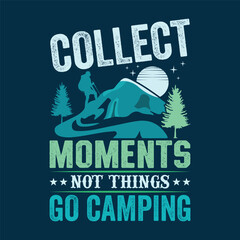 Vintage Camping-Hiking t-shirt Design for travellers