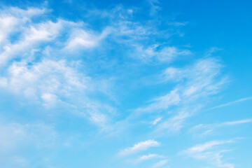 Blue sky with cloud background - obrazy, fototapety, plakaty