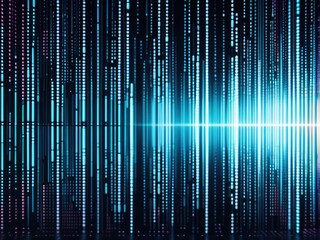 Digital binary code matrix background